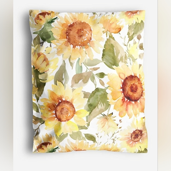 100 pack 50ea -10x13 SUNFLOWER poly mailers. ➕️ 50 LARGE SUNFLOWER 🌻 STICKERS - Picture 5 of 16